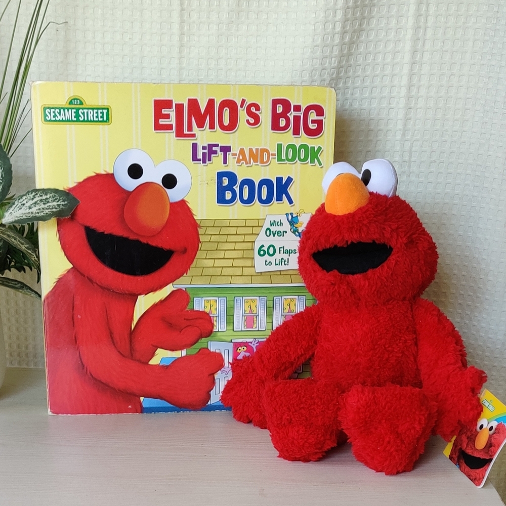Random House, Sesame Street Elmo's Big Lift-and-Look Book and Elmo Push